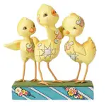 Jim Shore Heartwood Creek - Easter Collection - Hooray for Spring Trio of Chicks