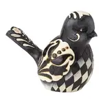 Jim Shore Heartwood Creek - Black & White Floral Bird
