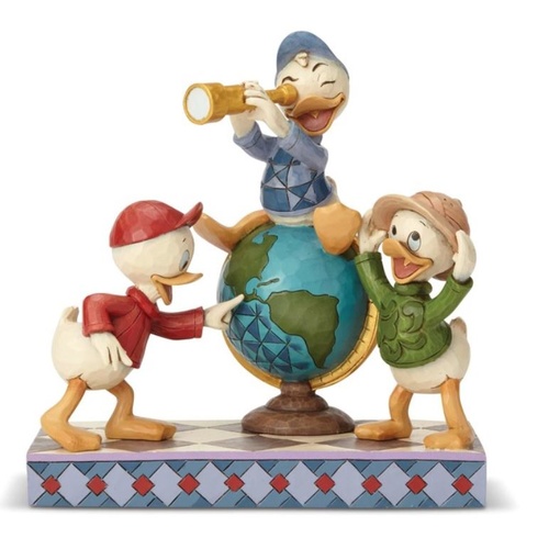 Jim Shore Disney Traditions - Duck Tales Huey Dewey & Louie - Navigating Nephews