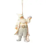Heartwood Creek Hanging Ornament Collection - White Woodland Santa with Birds