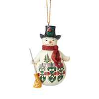 PRE PRODUCTION SAMPLE - Heartwood Creek Winter Wonderland - Snowman Hanging Ornament