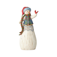 Folklore by Jim Shore - Snowman with Cardinal