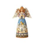 Jim Shore Heartwood Creek Classic - Angel with Nativity - Beneath these Wings Lies Wonder