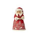 Jim Shore Heartwood Creek Classic - Pint Size Santa with Cardinal