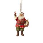 Jim Shore Heartwood Creek Classic - Vineyard Santa Hanging Ornament