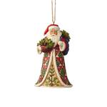 Jim Shore Heartwood Creek Classic - Pinecone Santa with Basket Hanging Ornament