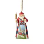Jim Shore Heartwood Creek Santas Around The World - British Santa Hanging Ornament