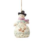 Jim Shore Heartwood Creek - Snowman with Scene Hanging Ornament
