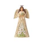 Jim Shore Heartwood Creek Monthly Angel Collection - April Angel