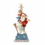 Jim Shore Heartwood Creek - Frosty the Snowman - Stacked Frosty and Friends