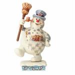 Jim Shore Heartwood Creek - Frosty the Snowman - Marching Frosty with Parade Scene