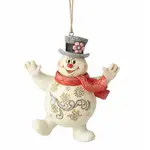 Frosty The Snowman By Jim Shore - Jolly Frosty Hanging Ornament