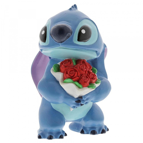 Disney Showcase - Stitch Hugs - Stitch with Flowers Mini Figurine