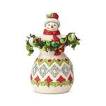Jim Shore Heartwood Creek Classic - Snowman with String of Lights