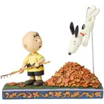 Peanuts by Jim Shore - Charlie Brown and Snoopy in Leaves