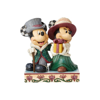 PRE PRODUCTION SAMPLE - Jim Shore Disney Traditions - Mickey and Minnie Victorian Elegant Excursion Figurine