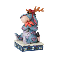 Jim Shore Disney Traditions - Eeyore Christmas Personality Pose