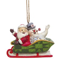 PRE PRODUCTION SAMPLE - Frosty the Snowman by Jim Shore - Santa And Frosty In Sleigh