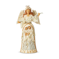 UNBOXED - Jim Shore Heartwood Creek White Woodland - Nativity Angel