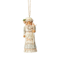 PRE PRODUCTION SAMPLE - Jim Shore Heartwood Creek White Woodland - Nutcracker Hanging Ornament