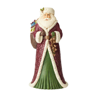 Jim Shore Heartwood Creek Victorian - Santa With Toy Bag Statue
