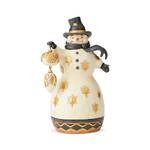 Jim Shore Heartwood Creek Black & Gold - Snowman With Ornament 