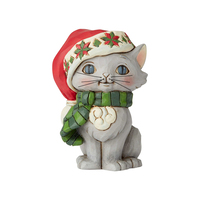PRE PRODUCTION SAMPLE - Jim Shore Heartwood Creek - Christmas Kitten Mini Figurine