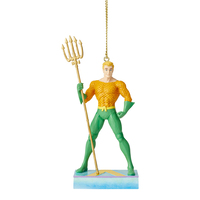 PRE PRODUCTION SAMPLE - DC Comics by Jim Shore - Aquaman Silver Age - King of the Seven Seas Hanging Ornament