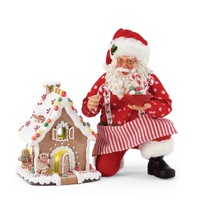 Possible Dreams Clothtique By Dept 56 Santa - Gingerbread House Kit