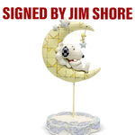 Peanuts by Jim Shore - Snoopy & Woodstock Sleeping on the Moon - Drifting Into Dream Land (Signed by Jim Shore)