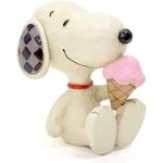 Peanuts by Jim Shore - Snoopy with Ice Cream Mini Figurine