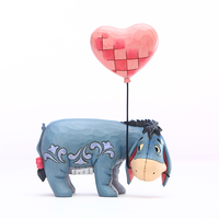 Jim Shore Disney Traditions - Winnie The Pooh Eeyore with a Heart Balloon - Love Floats