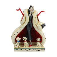 Jim Shore Disney Traditions - 101 Dalmatians Cruella & Puppies - The Cute and the Cruel