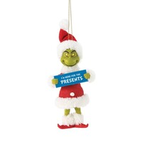 Possible Dreams Dr Seuss The Grinch by Dept 56 - Here for the Presents Hanging Ornament