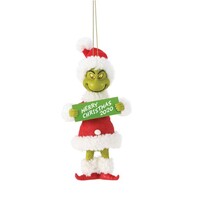Possible Dreams Dr Seuss The Grinch By Dept 56 - Merry Christmas Hanging Ornament