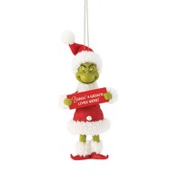 Possible Dreams Dr Seuss The Grinch By Dept 56 - Beware! Hanging Ornament