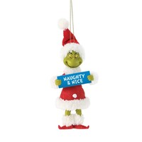 Possible Dreams Dr Seuss The Grinch by Dept 56 - Naughty & Nice Hanging Ornament