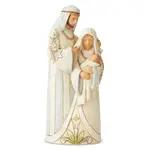 UNBOXED - Jim Shore Heartwood Creek White Woodland - Holy Family
