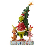 Dr Seuss The Grinch by Jim Shore - Grinch, Max & Cindy by Tree