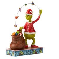 Dr Seuss The Grinch by Jim Shore - Grinch Juggling Gifts into Bag