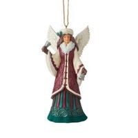 PRE PRODUCTION SAMPLE - Jim Shore Heartwood Creek Victorian - Angel with Hand Bell Hanging Ornament