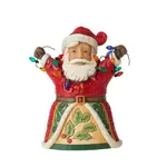 PRE PRODUCTION SAMPLE - Jim Shore Heartwood Creek - Santa With Lights Pint Sized