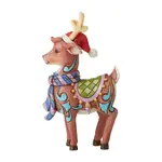 Jim Shore Heartwood Creek - Reindeer with Hat Mini Figurine