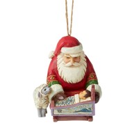 PRE PRODUCTION SAMPLE - Jim Shore Heartwood Creek - Santa with Baby Jesus Hanging Ornament