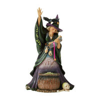 PRE PRODUCTION SAMPLE - Jim Shore Heartwood Creek Halloween - Scary Witch With Cauldron