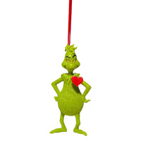 Dr Seuss The Grinch by Dept 56 - Grinch with Heart Hanging Ornament