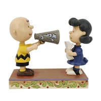 Peanuts by Jim Shore - Charlie Brown & Lucy as Director - Places Everyone!