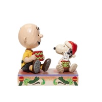 Peanuts by Jim Shore - Charlie Brown & Snoopy - Hot Christmas Cocoa