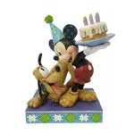 Jim Shore Disney Traditions - Mickey Mouse & Pluto Birthday 90th Anniversary - Happy Birthday Pal!
