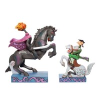 Jim Shore Disney Traditions - Legend of Sleepy Hollow Headless Horseman & Ichabod - Head’s Up Ichabod!